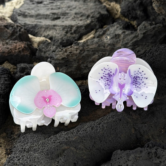 Handmade Orchid Hair Clip