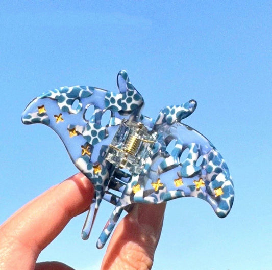 Handmade Manta Ray Claw Clip